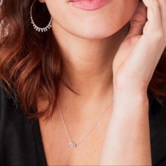 Stella & Dot | Ultra Delicate 2-in-1 SILVER Petal Necklace Set Retired - Picture 5 of 9